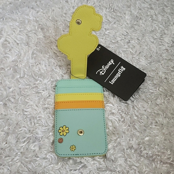 NWT Loungefly Winnie the Pooh embroidered floral backpack and cardholder - Picture 9 of 16